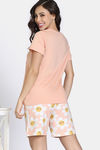 Zivame Knit Cotton Short Set - Almost Apricot — thumbnail 4